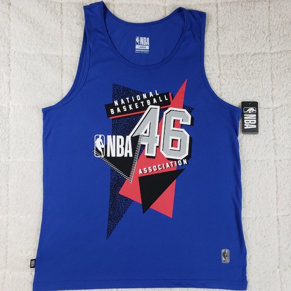 NBA 46 MEN'S T-SHIRT BLUE/RED SIZE LARGE - Picture 1 of 10